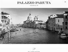 Tablet Screenshot of palazzoparuta.com